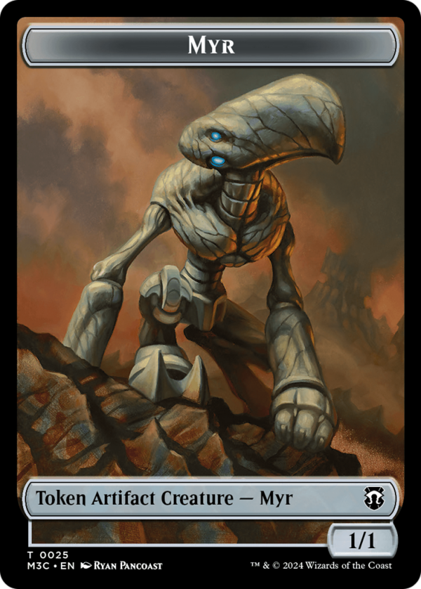 Construct    Myr Double-Sided Token [Modern Horizons 3 Commander Tokens] Hot on Sale