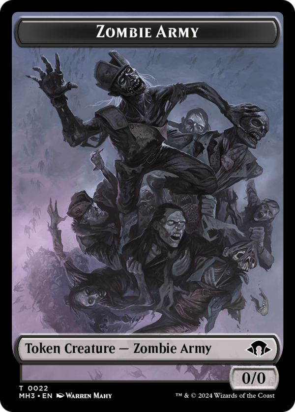 Zombie Army    Energy Reserve Double-Sided Token [Modern Horizons 3 Tokens] For Cheap