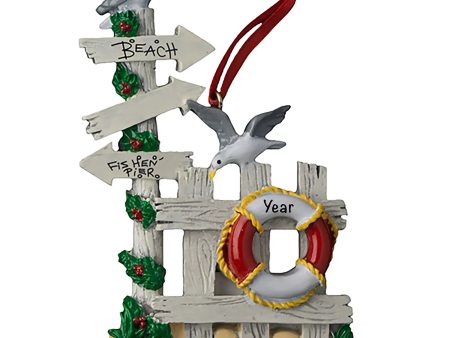 Beach Gate Christmas Ornament on Sale