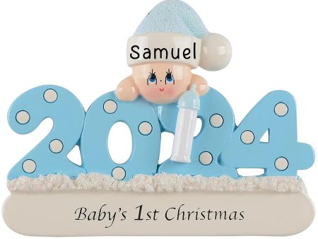 Blue Baby s 1st Christmas Ornament 2024 For Discount