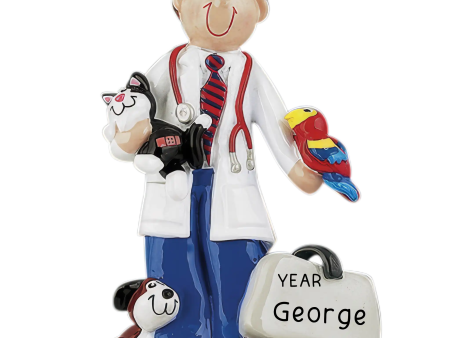 Veterinarian Guy Personalized Ornament Fashion