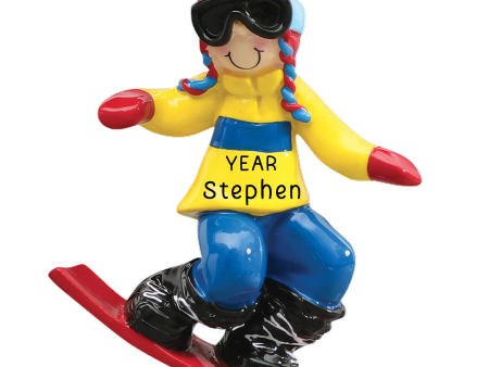 Snowboard Guy Personalized Ornament Hot on Sale