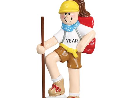 Girl Scout   Hiking Personalized Ornament Hot on Sale