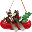 Bear Canoe Couple Christmas Ornament on Sale