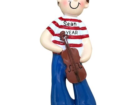 Violin Boy Christmas Ornament Cheap