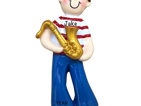 Saxophone Boy Christmas Ornament Fashion