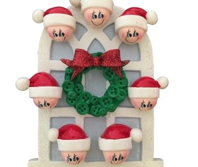 Christmas Window Family of 7 Christmas Ornament Online Sale