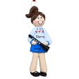 Clarinet Girl Christmas Ornament For Discount