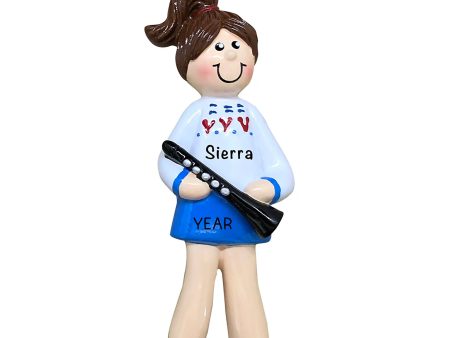 Clarinet Girl Christmas Ornament For Discount