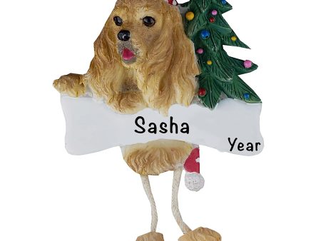 Cocker Spaniel Personalized Ornament - Blonde Online