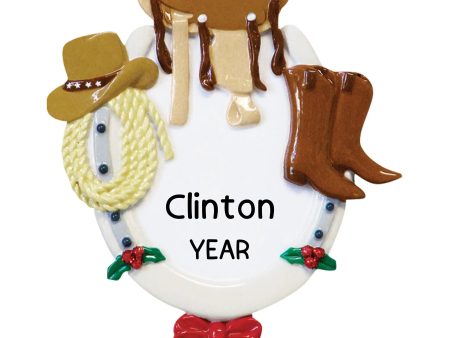 Cowboy Western Horse Riding Attire Personalized Ornament For Cheap