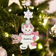 Pink Baby s 1st Christmas Snowman Personalized Ornament Sale