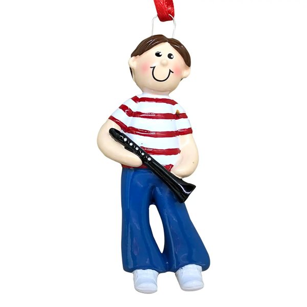 Clarinet Boy Christmas Ornament on Sale