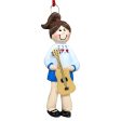 Guitar Girl Christmas Ornament For Sale