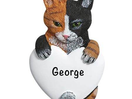 Calico Cat Christmas Ornament Discount