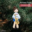 Guitar Girl Christmas Ornament For Sale