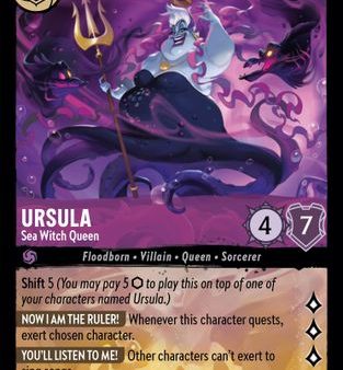 Ursula - Sea Witch Queen (58 204) - Ursulas Return Cold Foil [Legendary] Discount