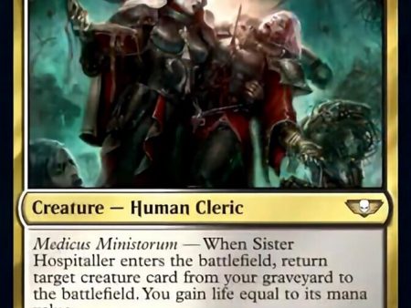 Sister Hospitaller (40K-141) - Warhammer 40,000 Commander [Rare] Online Sale