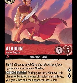 Aladdin - Heroic Outlaw (104 204) - The First Chapter Cold Foil [Super Rare] on Sale