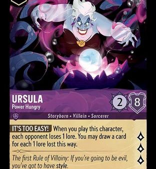 Ursula - Power Hungry (59 204) - The First Chapter Cold Foil [Legendary] Online Hot Sale