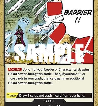 Barrier!! (OP04-095) - Kingdoms of Intrigue Pre-Release Cards  [Common] Fashion