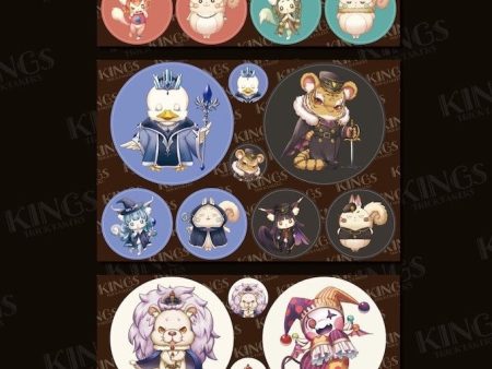 KINGs: TRICKTAKERs - 4 Sticker Sheets (Japanese Import) (Non QC Sales Only) Online