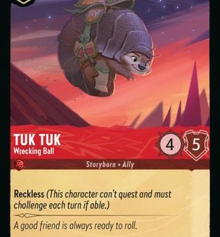 Tuk Tuk - Wrecking Ball (128 204) - Rise of the Floodborn Cold Foil [Rare] on Sale