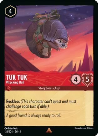 Tuk Tuk - Wrecking Ball (128 204) - Rise of the Floodborn Cold Foil [Rare] on Sale