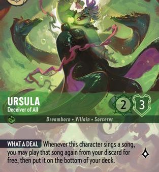 Ursula - Deceiver of All (Enchanted) (212 204) - Into the Inklands Holofoil [Enchanted] For Sale