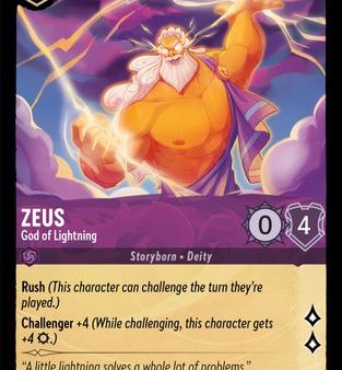 Zeus - God of Lightning (61 204) - The First Chapter Cold Foil [Rare] on Sale