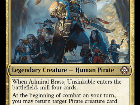 Admiral Brass, Unsinkable (LCC-001) - The Lost Caverns of Ixalan Commander [Mythic] Online Sale