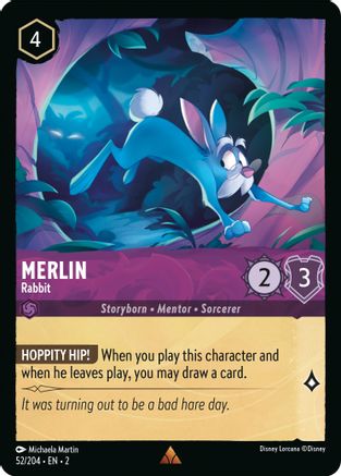 Merlin - Rabbit (52 204) - Rise of the Floodborn Cold Foil [Rare] Online Sale