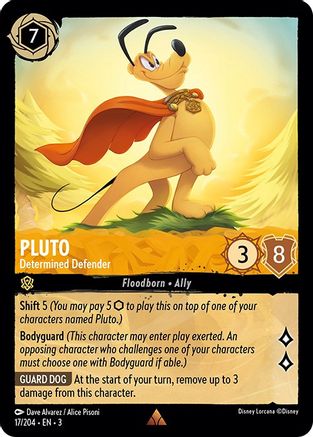 Pluto - Determined Defender (17 204) - Into the Inklands Cold Foil [Rare] For Discount