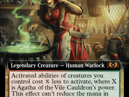 Agatha of the Vile Cauldron (WOE-360) - Wilds of Eldraine: (Extended Art) [Mythic] Online Hot Sale