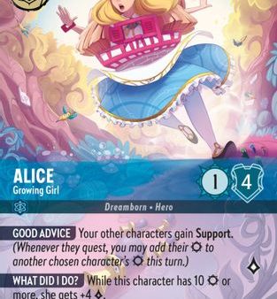 Alice - Growing Girl (Enchanted) (213 204) - Rise of the Floodborn Holofoil [Enchanted] Cheap