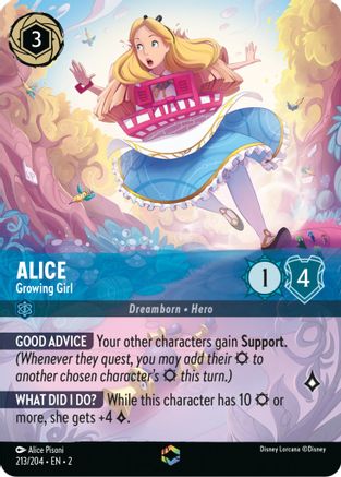 Alice - Growing Girl (Enchanted) (213 204) - Rise of the Floodborn Holofoil [Enchanted] Cheap