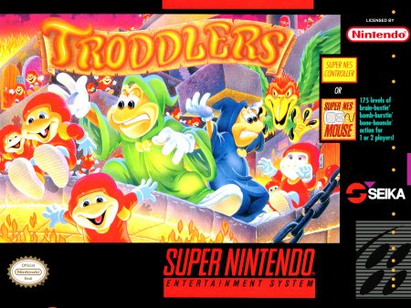 TRODDLERS  - SNES (W BOX & MANUAL) Fashion