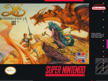 YS III: WANDERERS FROM YS  - SNES (W BOX) Hot on Sale