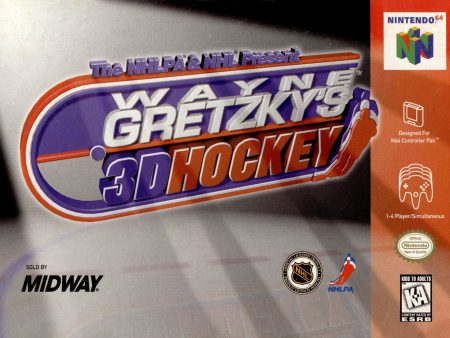 WAYNE GRETZKY S 3D HOCKEY 98  - N64 (W BOX & MANUAL) Hot on Sale